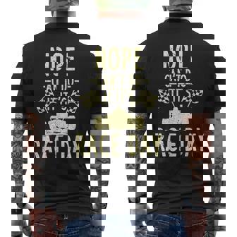 Funny Car Racing Its Race Day Dragcar Gift Racing Funny Gifts Mens Back Print T-shirt | Mazezy