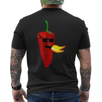 Chili Pepper Sauce Jalapeno Pepper Men's T-shirt Back Print | Mazezy DE