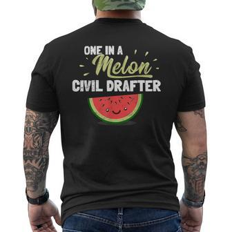 Civil Drafter Men's T-shirt Back Print | Mazezy
