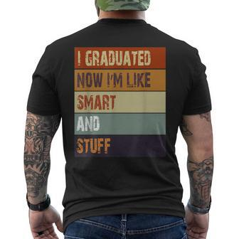 Funny College High School Graduation Senior2019 Amazing Mens Back Print T-shirt | Mazezy