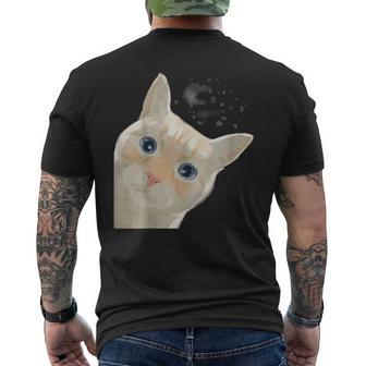 Colorpoint Shorthair Curious Flame Point Siamese Cat Men's T-shirt Back Print | Mazezy