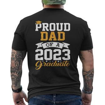 Funny Cool Graduation Family Class Party Proud Dad Graduate Funny Gifts For Dad Mens Back Print T-shirt