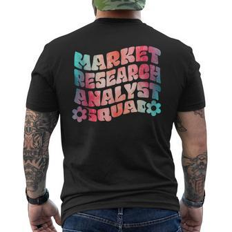 Cool Meme Market Research Analyst Men's T-shirt Back Print | Mazezy