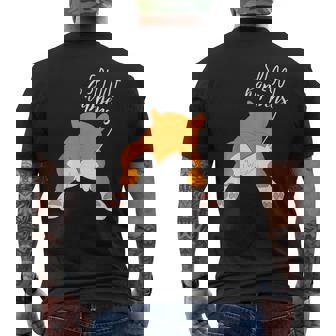 Funny Corgi - Sploot Happens Mens Back Print T-shirt | Mazezy