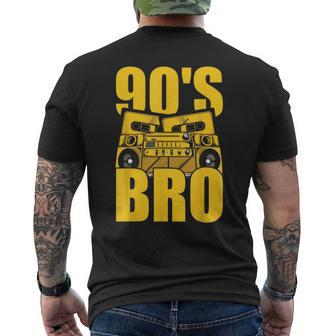Funny Costume Party Gift Idea Bro 90S 90S Vintage Designs Funny Gifts Mens Back Print T-shirt | Mazezy