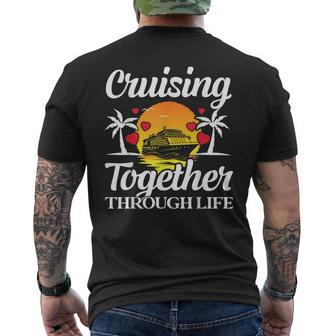 Couple Cruise Cruising Together Through Life Men's T-shirt Back Print | Mazezy CA