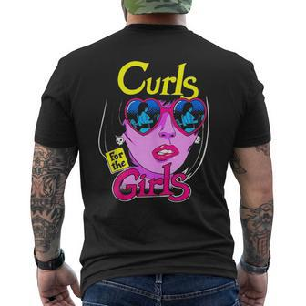 Funny Curls For Girls Gym Weightlifting Bodybuilding Fitness Mens Back Print T-shirt | Mazezy