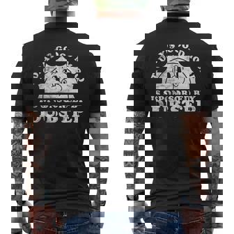 Cute Retro Vintage Dubstep Or Brostep Men's T-shirt Back Print | Mazezy