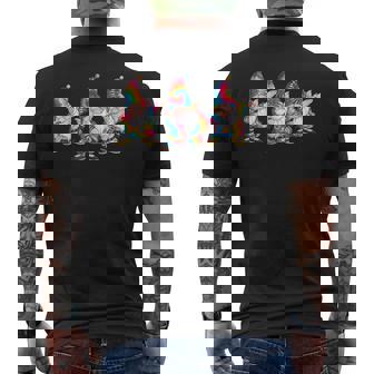 Funny Dab Three Hippie Gnomes Tie Dye Gnomies Men Kids Boys Mens Back Print T-shirt | Seseable UK