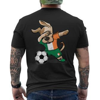 Dabbing Dog Ireland Soccer Jersey Irish Football Men's T-shirt Back Print | Mazezy