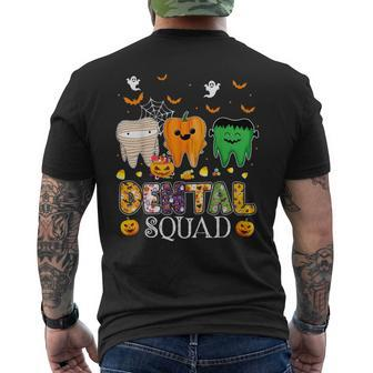 Dental Spooky Squad Denstist Cute Halloween Men's T-shirt Back Print - Seseable