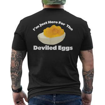 Deviled Eggs I'm Just Here For The Deviled Eggs Men's T-shirt Back Print - Thegiftio UK