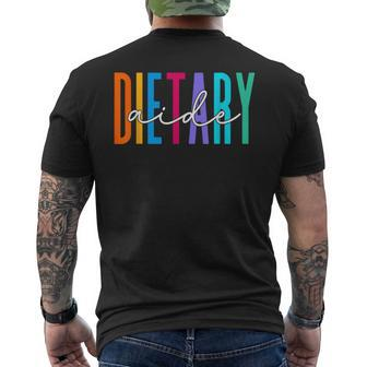 Dietary Aide Cool Appreciation Week Healthcare Men's T-shirt Back Print | Mazezy