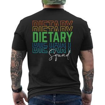 Dietary Squad Cool Appreciation Week Healthcare Men's T-shirt Back Print - Thegiftio UK