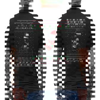 Dog Black Pug Ugly Christmas Sweaters Men's T-shirt Back Print | Mazezy