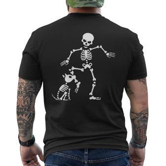 Funny Dog Like Bones Bone Skeleton Halloween Skull Mens Back Print T-shirt | Mazezy