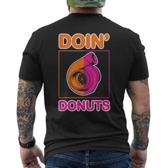 Funny Doin Donuts Design For Car And Donuts Lovers Mens Back Print T-shirt | Mazezy