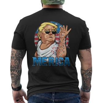 Funny Donald Trump Salt Merica Freedom 4Th Of July Men Women Mens Back Print T-shirt | Mazezy