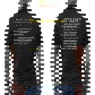 Equity Analyst Definition Job Title Profession Men's T-shirt Back Print | Mazezy
