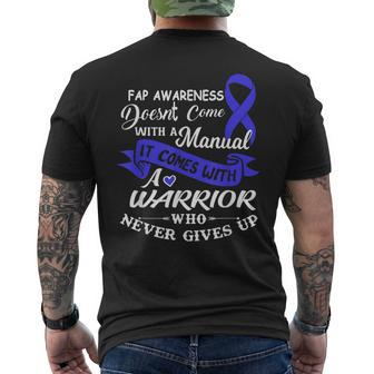 Funny Familial Adenomatous Polyposis Awareness Fap Warrior Mens Back Print T-shirt - Seseable