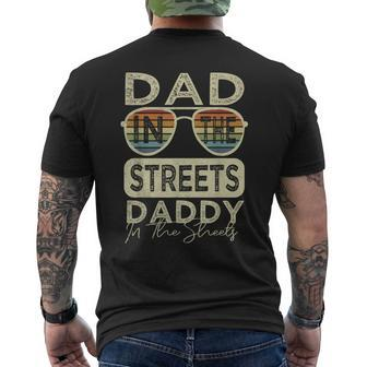 Father Quote Dad In The Streets Daddy In The Sheets Men's T-shirt Back Print