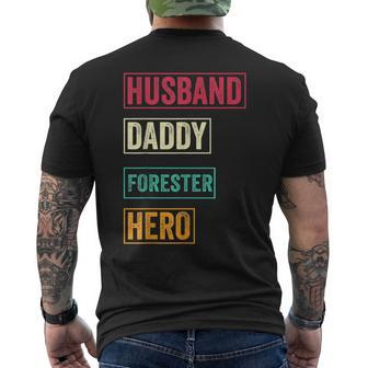 Forester Dad Forester Father's Day Men's T-shirt Back Print | Mazezy