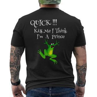 Funny Frog Apparel Gift For Men Gifts For Frog Lovers Funny Gifts Mens Back Print T-shirt | Mazezy