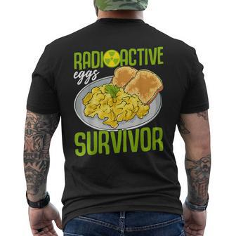 Gastroparesis Awareness Month Support Radioactive Eggs Men's T-shirt Back Print - Monsterry