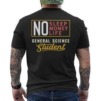 General Science Major Student Graduation Men's T-shirt Back Print | Mazezy