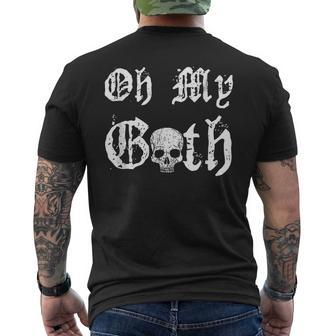 Gothic Vintage Horror Dark Goth Emo Horror Men's T-shirt Back Print | Mazezy