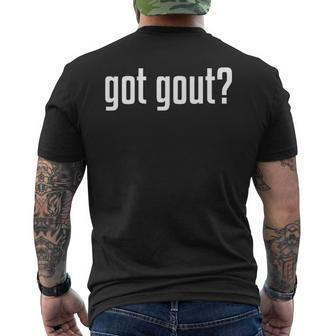 Got Gout Podiatry Medicine Podiatrist Doctor Men's T-shirt Back Print | Mazezy