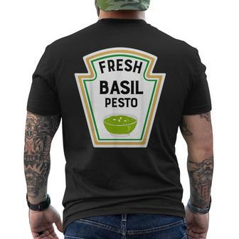 Group Condiments Halloween Costume Family Basil Pesto Men's T-shirt Back Print - Monsterry