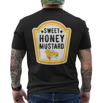 Funny Group Halloween Costume Sweet Honey Mustard Condiment Halloween Funny Gifts Mens Back Print T-shirt | Mazezy