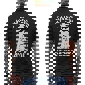 Halloween Boo Ghost Sunglasses This Is Some Boo Sheet Men's T-shirt Back Print - Seseable