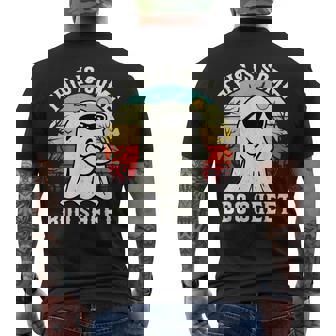 Halloween This Is Some Boo Sheet Ghost Retro Halloween Men's T-shirt Back Print - Seseable