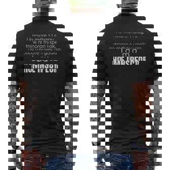 Home Inspector I Am A Home Inspector Men's T-shirt Back Print | Mazezy