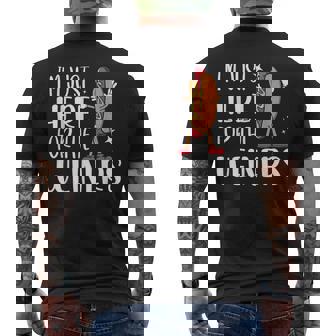 Funny Hot Dog Im Just Here For The Wieners Sausage Lovers Mens Back Print T-shirt | Mazezy