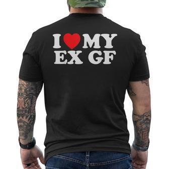 Funny I Heart My Ex Gf I Love My Ex Girlfriend Mens Back Print T-shirt - Seseable