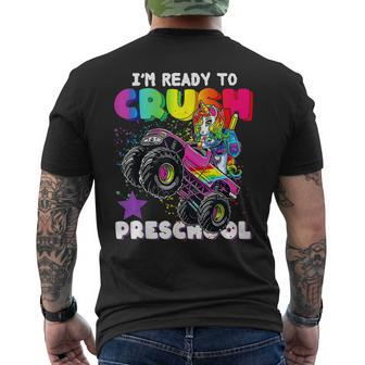 Funny Im Ready To Crush Preschool Unicorn Back To School Mens Back Print T-shirt - Monsterry