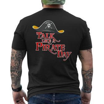 International Pirate Day Costume Talk Like A Pirate Men's T-shirt Back Print - Seseable