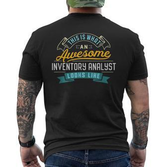 Inventory Analyst Awesome Job Occupation Men's T-shirt Back Print | Mazezy