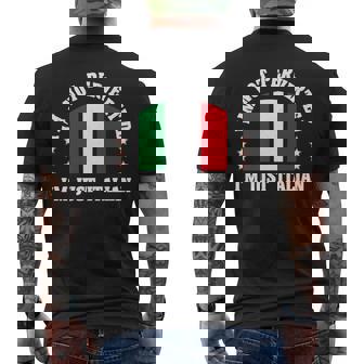 Funny Italy Italian I’M Not Perverted I’M Just Italian Mens Back Print T-shirt | Mazezy