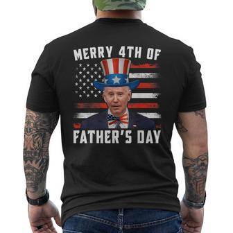 Funny Joe Biden Happy Merry 4Th Of July Confused Fathers Day Mens Back Print T-shirt | Mazezy UK