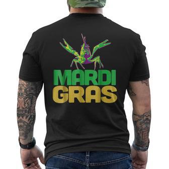 Funny Mardi Gras Crawfish Carnival New Orleans Party Mens Back Print T-shirt | Mazezy