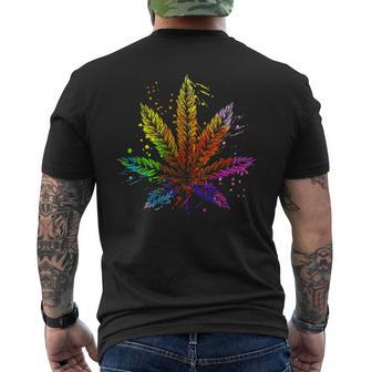 Funny Marijuana Weed Tie Dye 420 Cannabis Thc Lover Cousin Mens Back Print T-shirt - Seseable