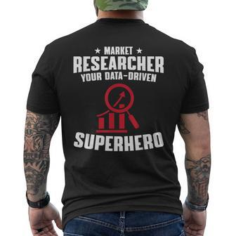 Market Researcher Apparel Market Research Analyst Men's T-shirt Back Print | Mazezy