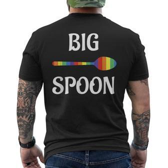 Funny Matching Couple Lesbian Gay Pride Lgbt Mens Back Print T-shirt | Mazezy