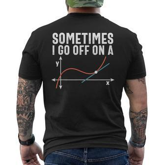 Math Geometry Math Humor Math Pun Math Joke Men's T-shirt Back Print | Mazezy