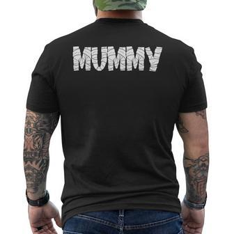 Mom Halloween Mummy Deady Halloween Matching Costume Men's T-shirt Back Print - Thegiftio UK