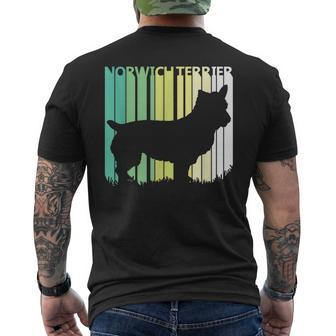 Funny Norwich Terrier Gift Idea For Dog Lover Mens Back Print T-shirt | Mazezy